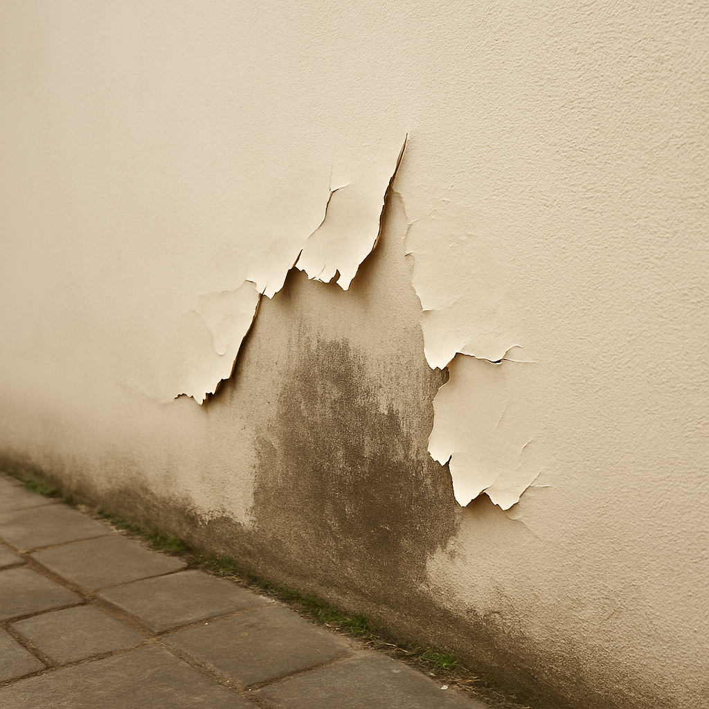 moisissures, peinture écaillée.. moisissures, peinture écaillée..